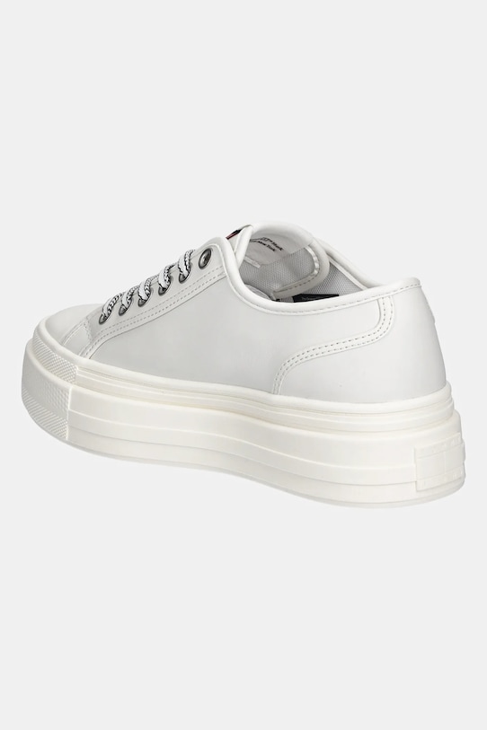 Кожаные кроссовки TJW Foxing Vulc LC Leather Tommy Jeans, бежевый — фото 3