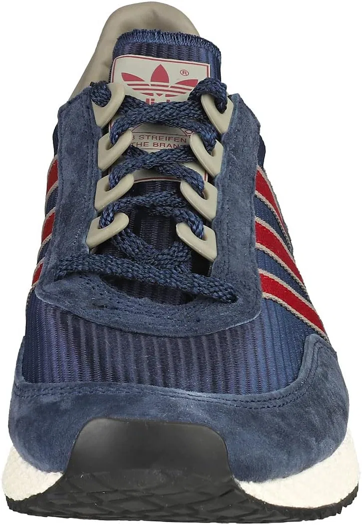 Мужские модные кроссовки Adidas Glenbuck, Navy Burgundy — фото 3