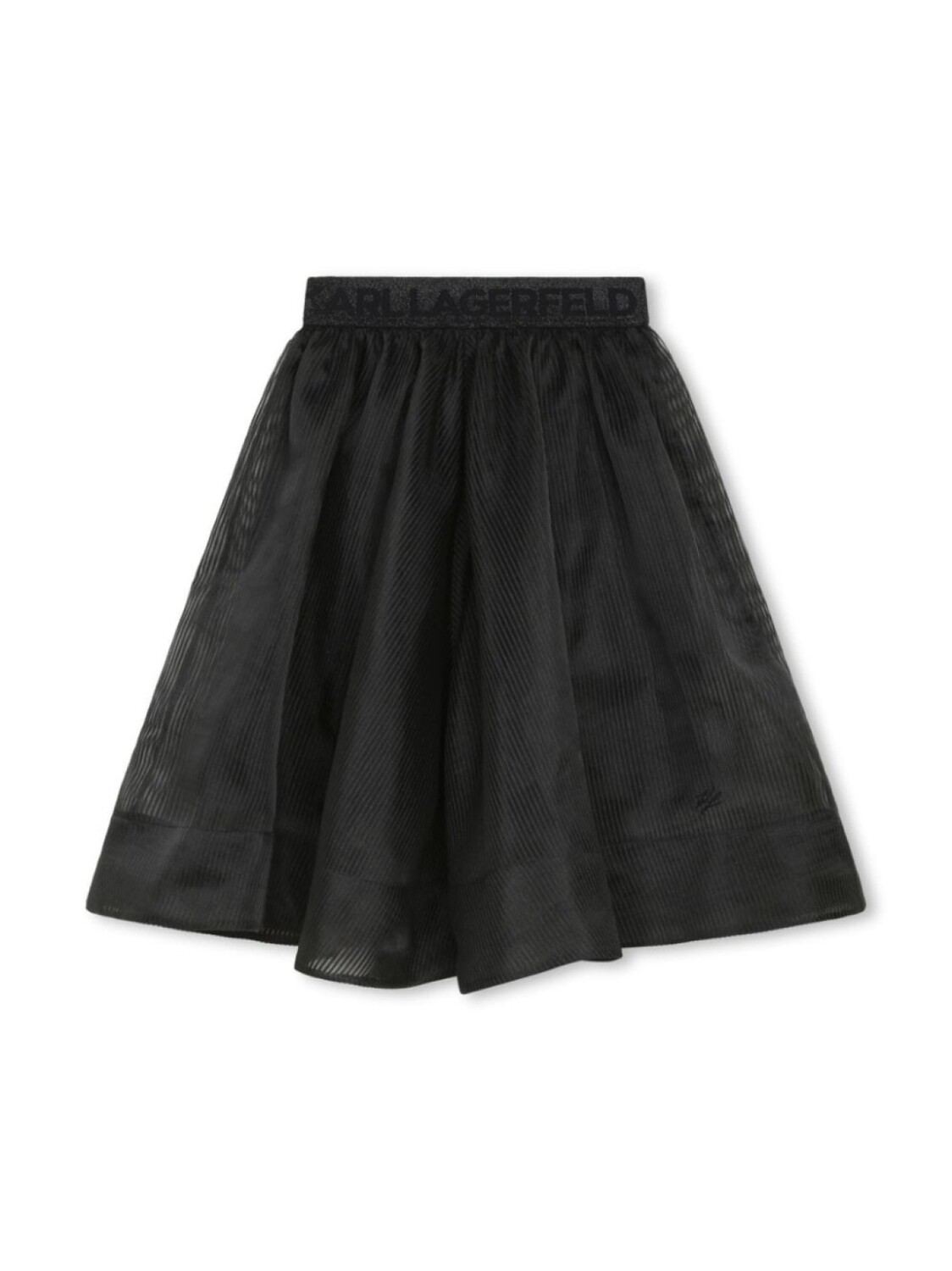 

Karl Lagerfeld Kids юбка с логотипом, черный