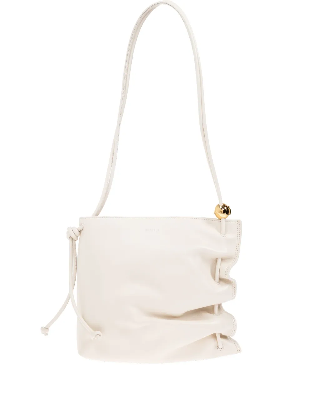 

Сумка-тоут со сборками Furla, нейтральный