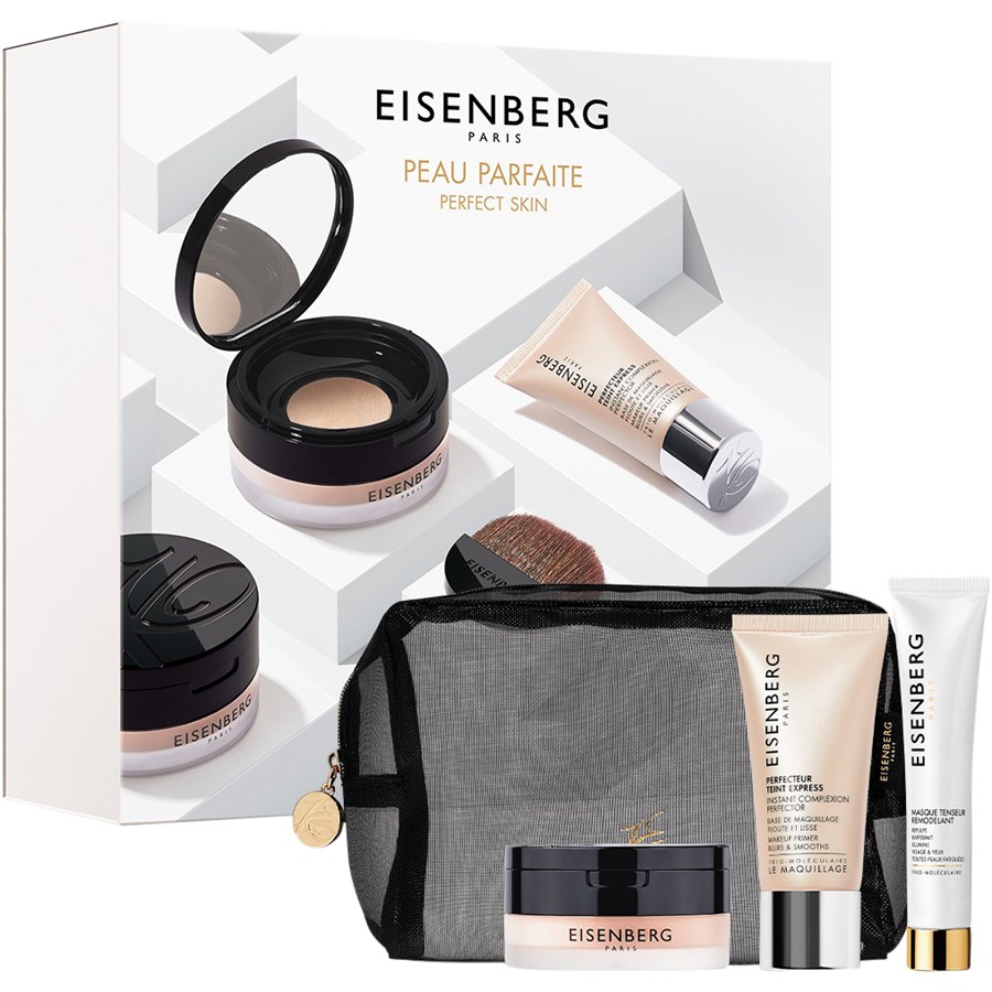 

Тональная основа EISENBERG Perfecteur Teint Express Primer, Poudre Libre Effet Floutant & Ultra-Perfecteur 02 Translucide Miel (Honig) 7 g + Perfecteur Teint Express 30 ml + Masque Tenseur Remodelant 15 ml + Schwarzes Täschchen 1x / 1 Stk.
