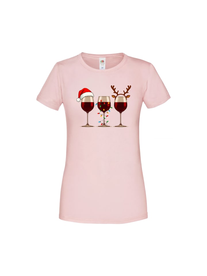 

PAULGOS Женская футболка, The Wine Women in Pink, Красный, PAULGOS Женская футболка, The Wine Women in Pink