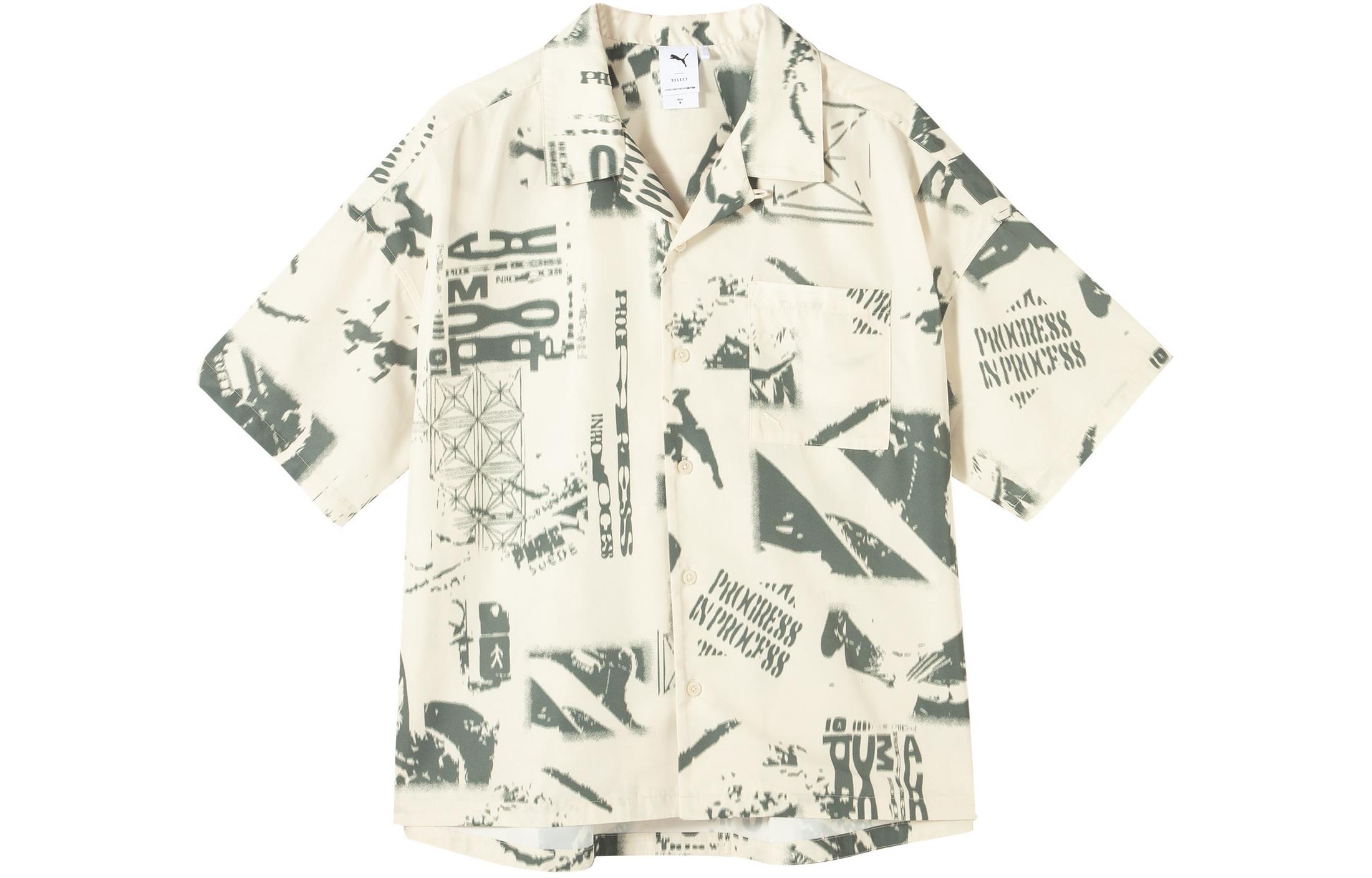 

Рубашка унисекс SS24 D AOPSHORTSLEEVE Snow PUMA, Snow