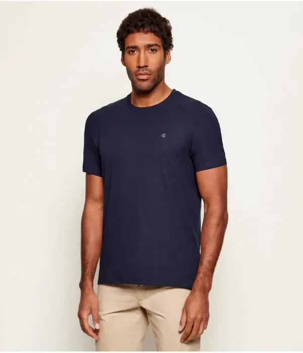 Футболка slim fit Calvin Klein, темно-синий