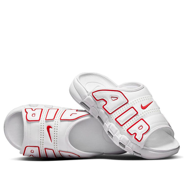 

Тапочки air more uptempo 'white red Nike, белый