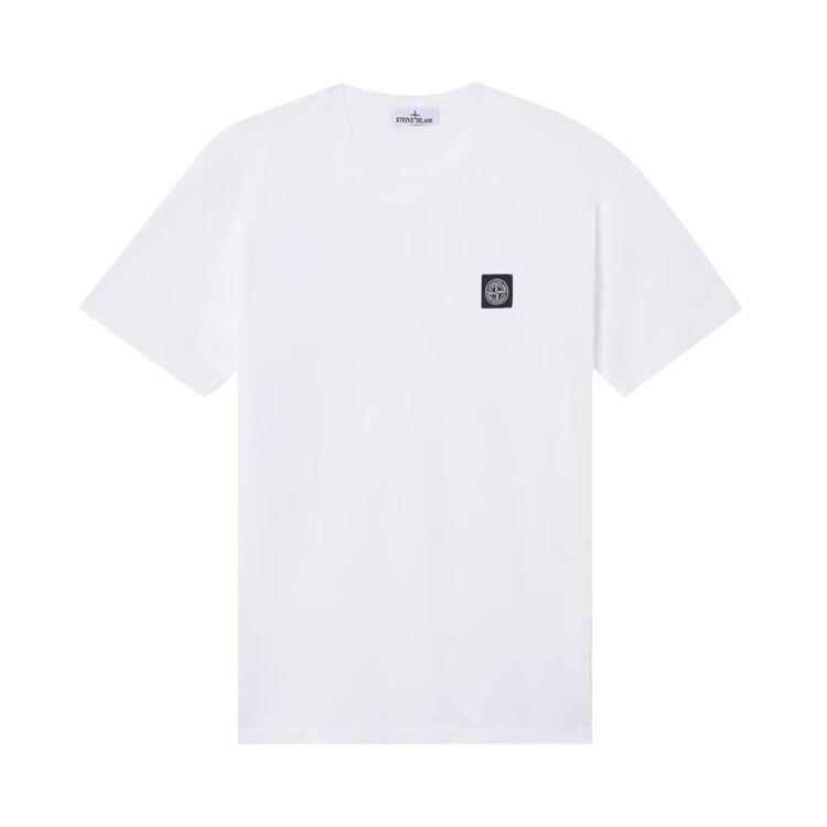 

Футболка Stone Island Compass Patch Logo T-Shirt White, белый