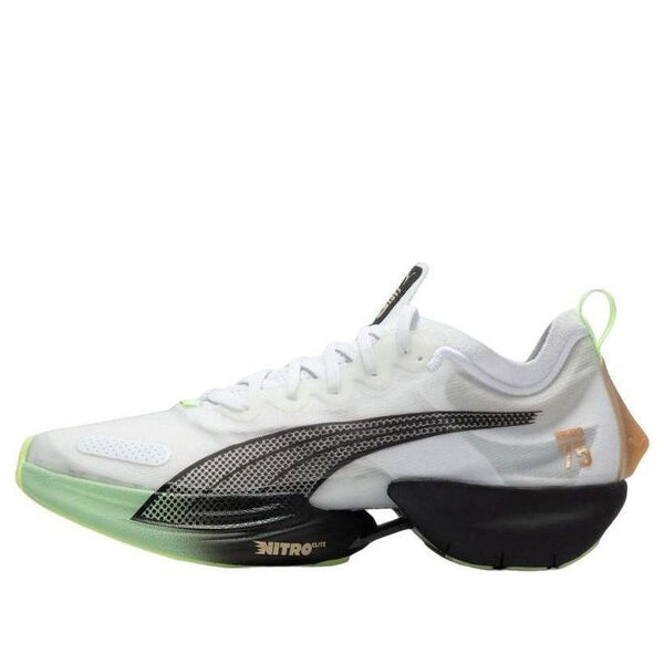 

Кроссовки fast-r nitro elite run 75 'black white light mint' Puma, черный