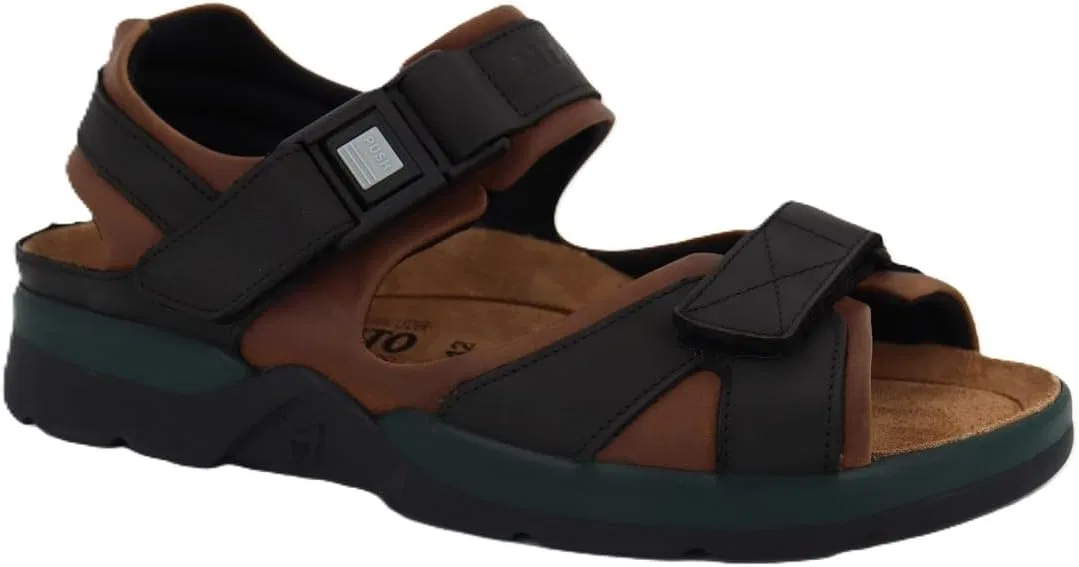 Сандалии с поддержкой стопы Mephisto, темно-коричневый/черный вощеный — фото 3
