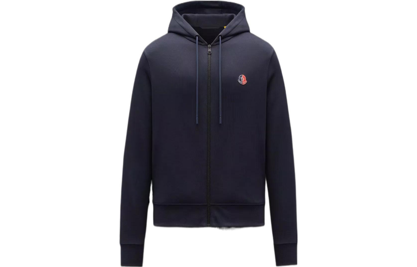 

Moncler Мужская толстовка SS22 темно-синего цвета