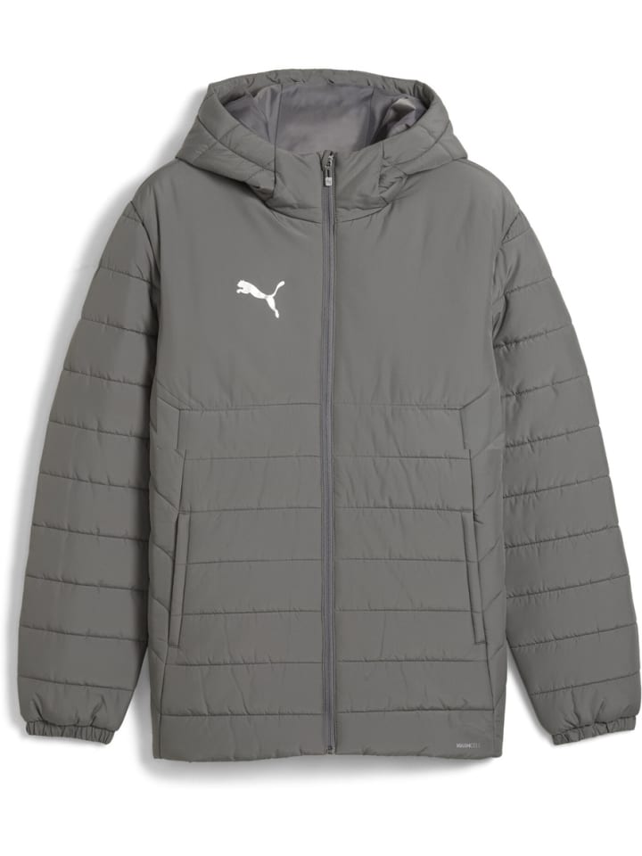 

Тренировочная куртка "TeamADDITIONS Hooded Padded Jacket" серого цвета Puma