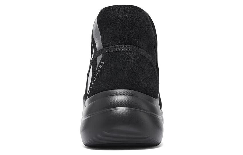 Зимние ботинки Skechers низкие с принтом, черный — фото 4