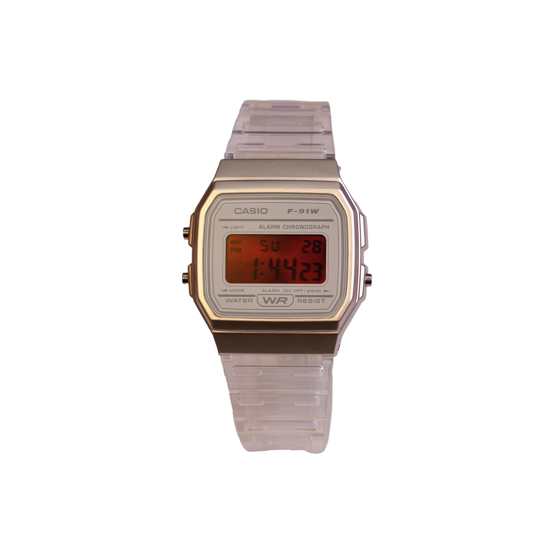 

CASIO Ретрофит серия кварцевый механизм ремешок из смолы унисекс красный циферблат