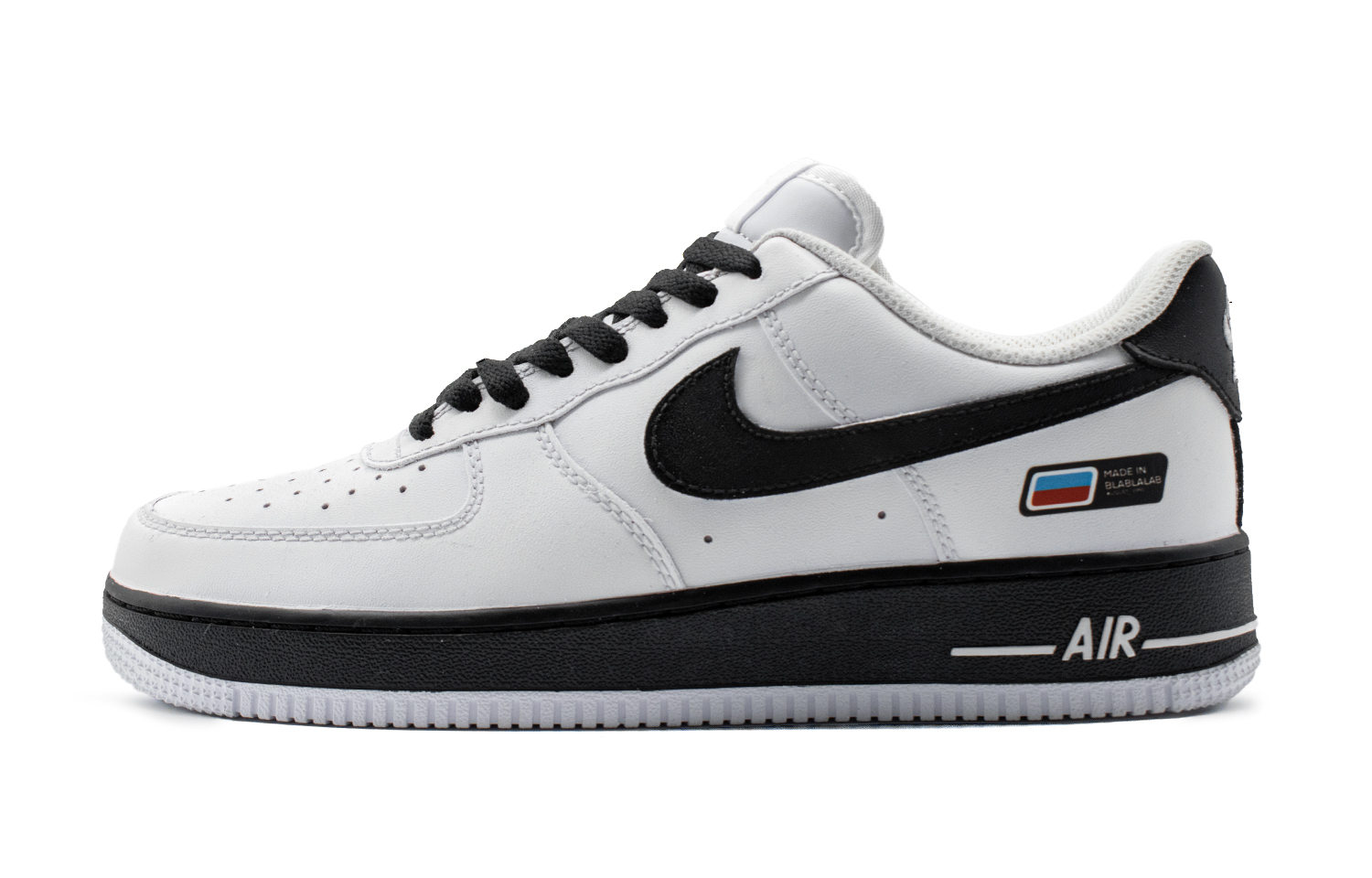 

Кроссовки для скейтбординга Air Force 1 Abrasion Resistant Low Top унисекс Nike, черный/белый