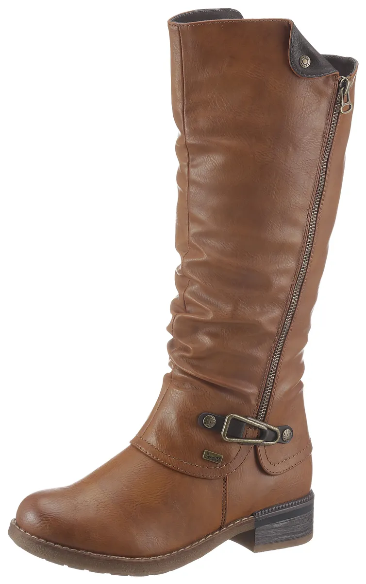 Ботинки Rieker, с мембраной Tex, голенищем Vario, цвет Cognac-Used