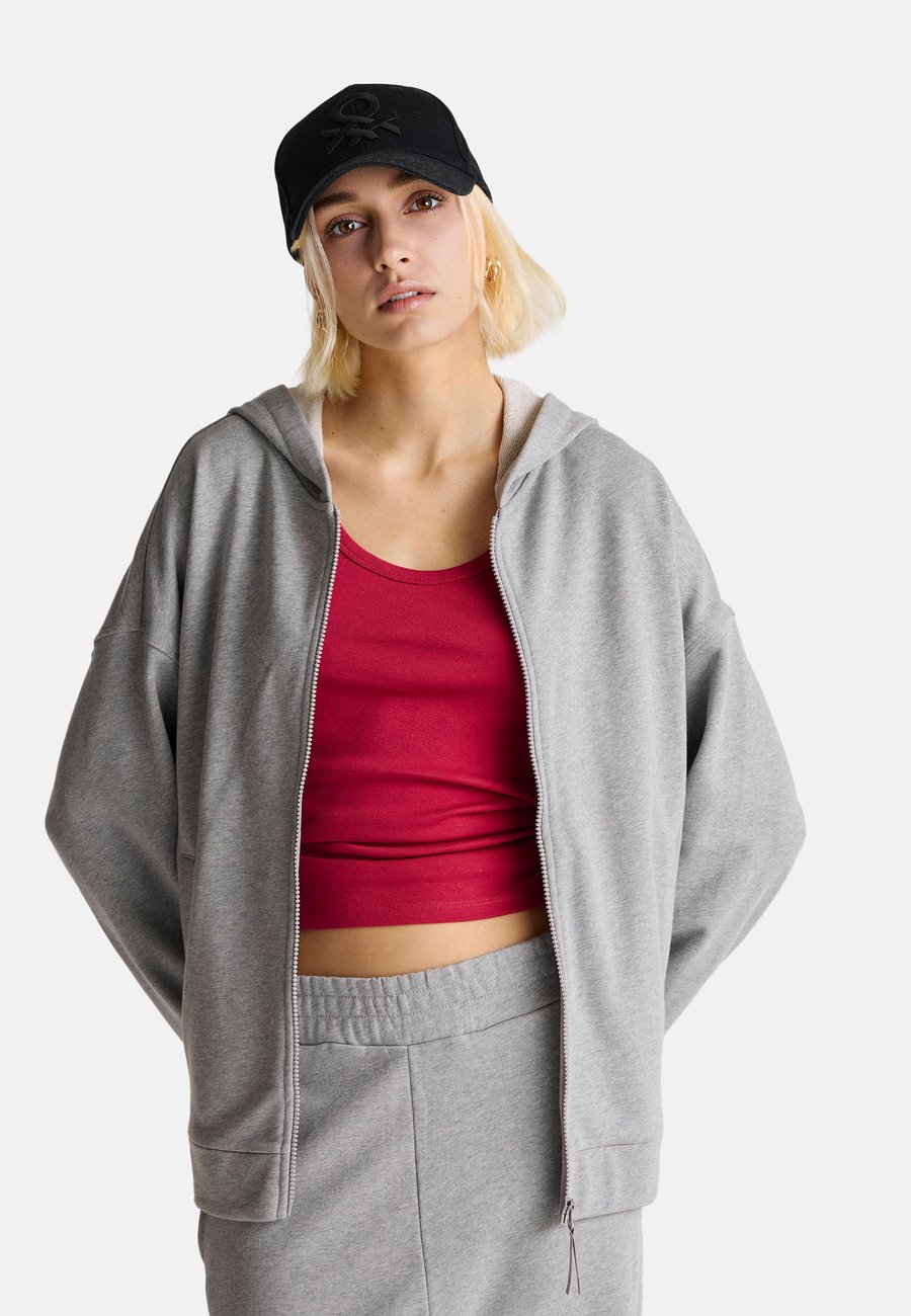 

Толстовка United Colors of Benetton Zip-up sweatshirt, Grey