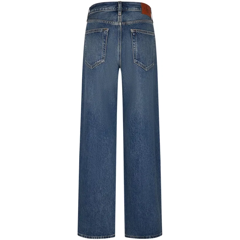 Джинсы женские SCK Denim Blue прямые зауженные Calvin Klein, SCK-Denim Blue — фото 3