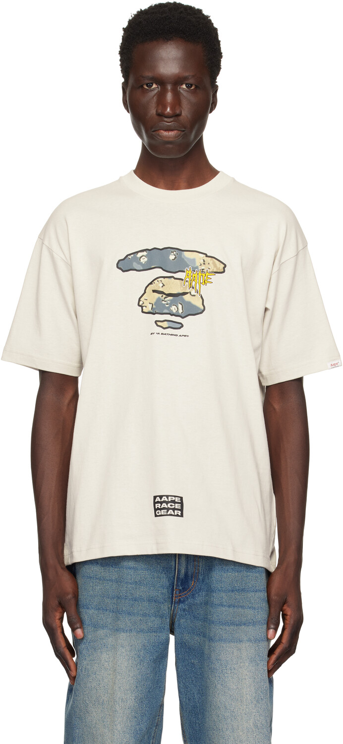 

Футболка бежевая тема ain AAPE by A Bathing Ape
