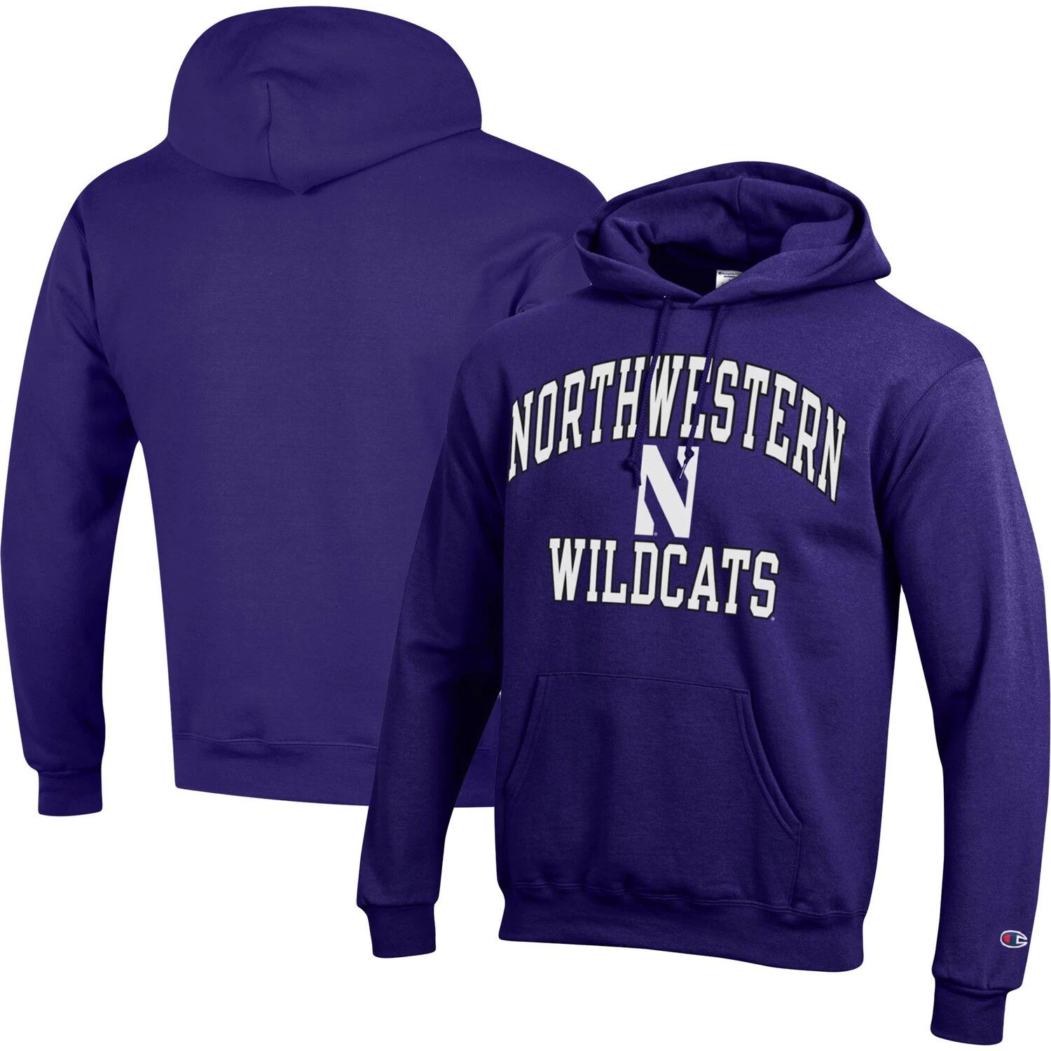 

Мужской пуловер с капюшоном Northwestern Wildcats фиолетового цвета с высоким мотором Champion, Фиолетовый, Мужской пуловер с капюшоном Northwestern Wildcats фиолетового цвета с высоким мотором Champion