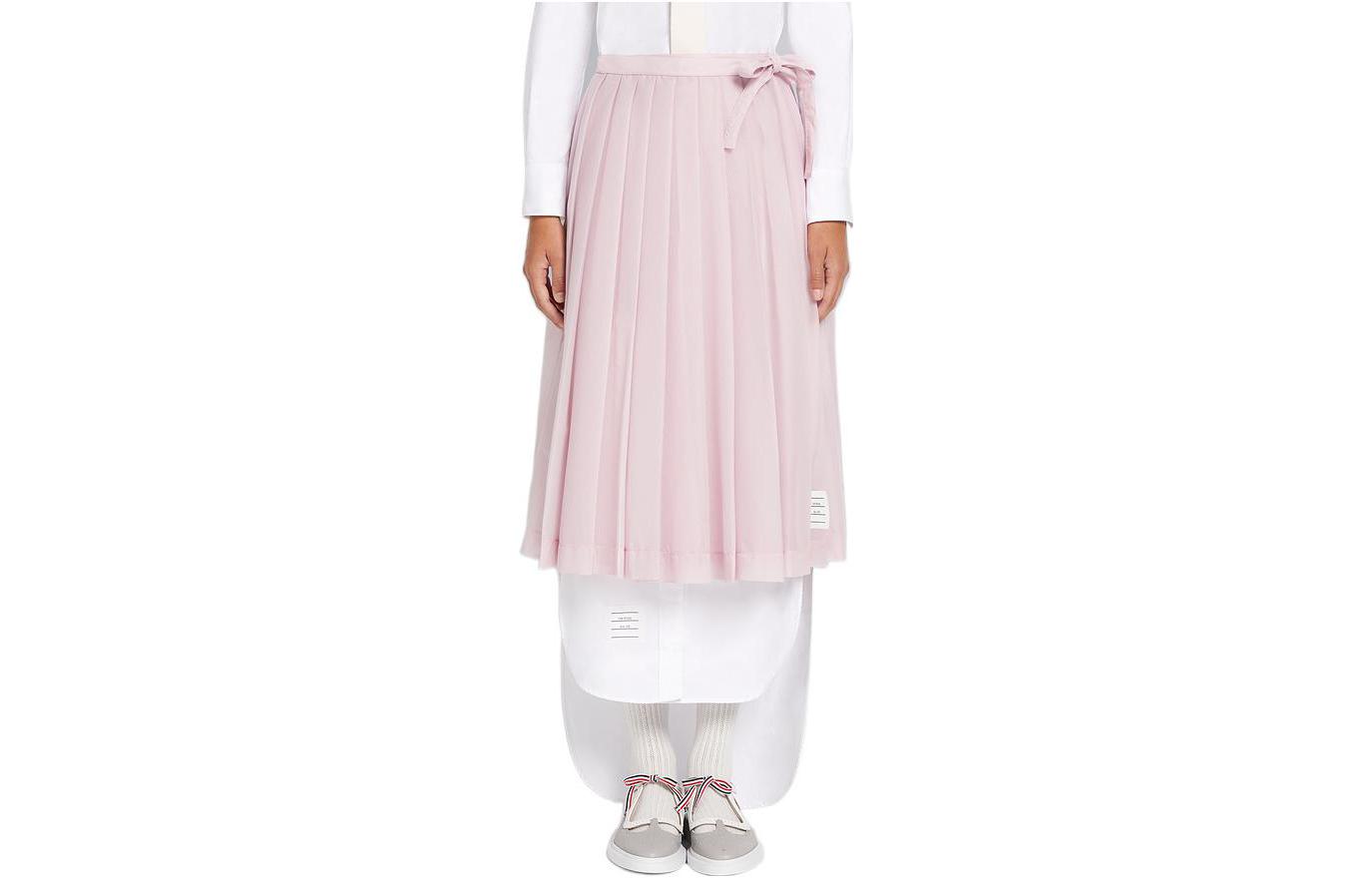 

THOM BROWNE Повседневная длинная юбка для женщин светло-розового цвета