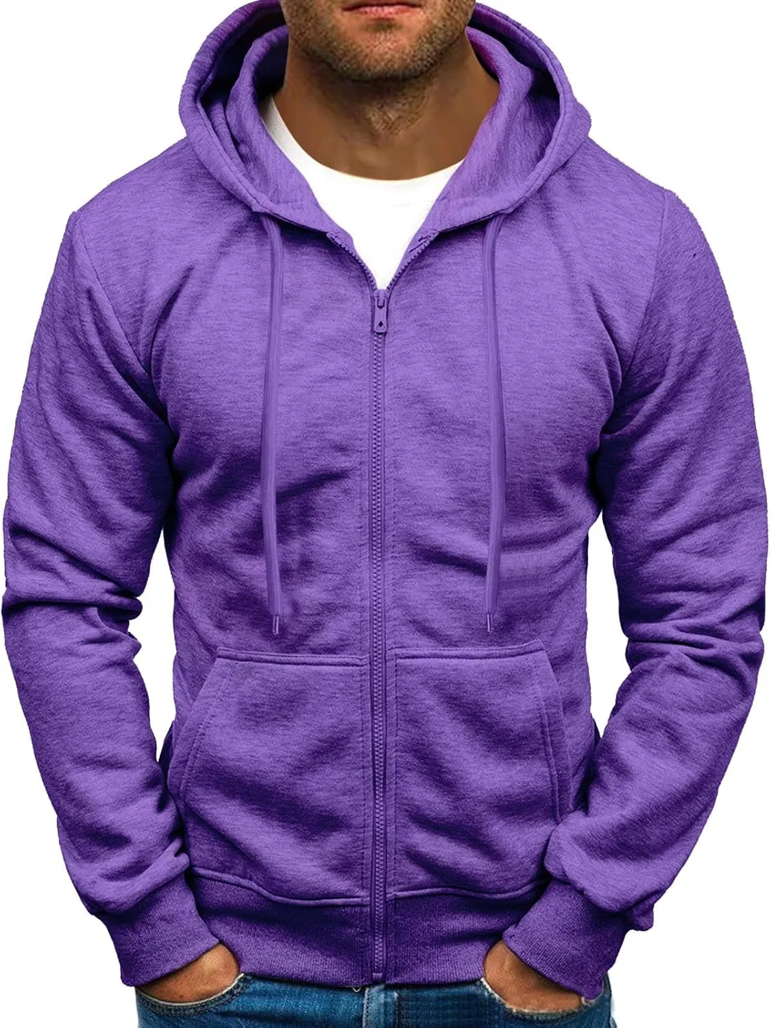 

Толстовка с капюшоном на молнии для мужчин, оверсайз, легкая