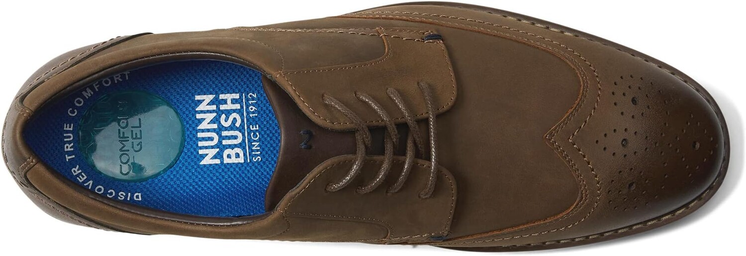 Оксфорды Centro Flex Wing Tip Oxford Nunn Bush, цвет Brown Crazy Horse — фото 2