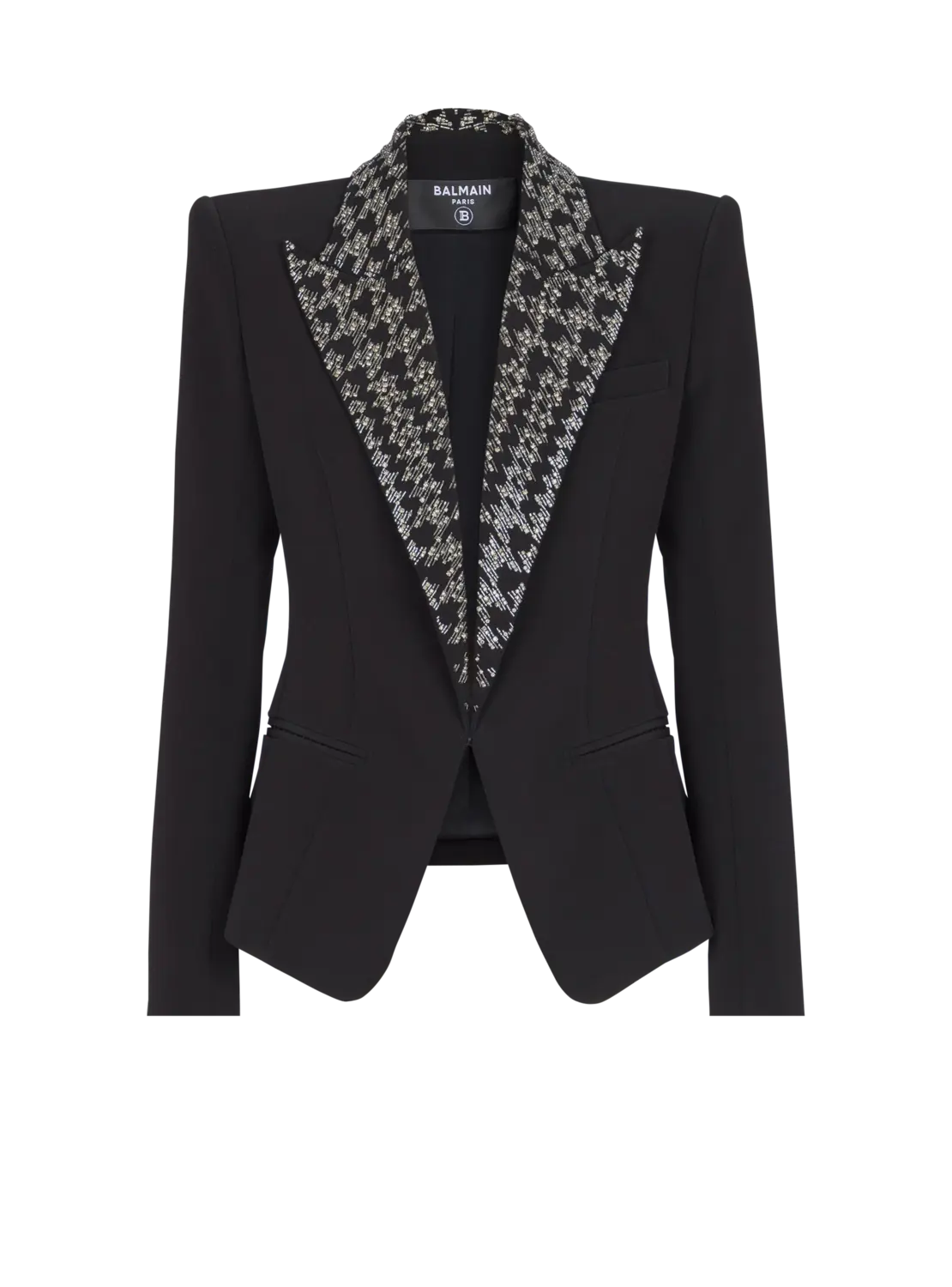 

Вышитый жакет на шести пуговицах Balmain, черный