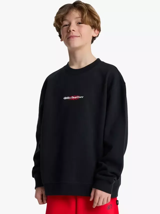 Детская толстовка Mercury Trident, черная Quiksilver