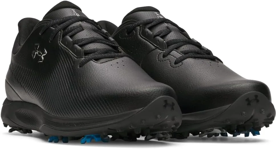 Мужские гольф-кроссовки Under Armour Drive Fade, черный/металлик серебристый — фото 2