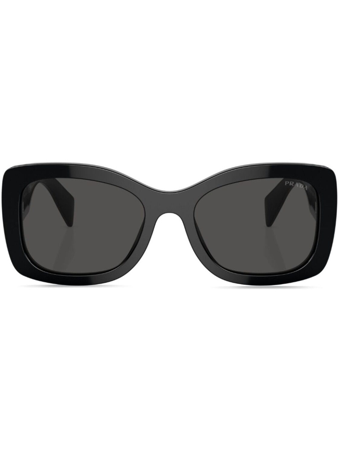 

Prada Eyewear солнцезащитные очки в квадратной оправе с логотипом, черный
