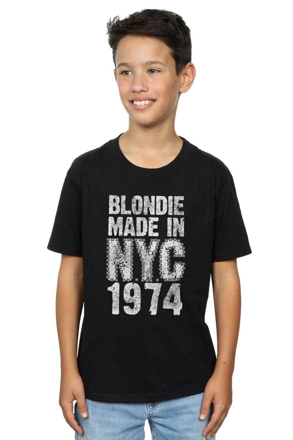 

Футболка в стиле панк Нью-Йорк Blondie, черный