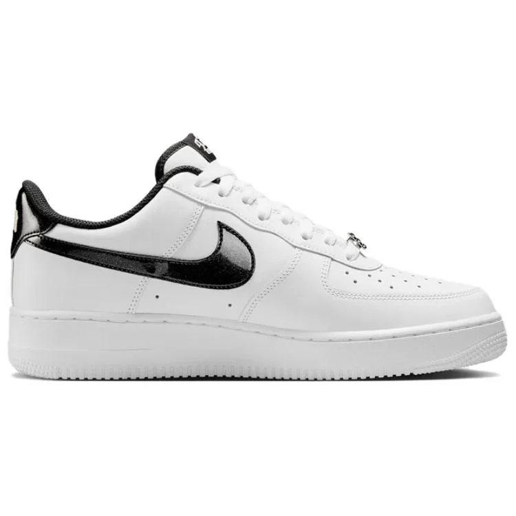 Nike Кроссовки Air Force 1 Breathable Low top мужские бело-черные — фото 3