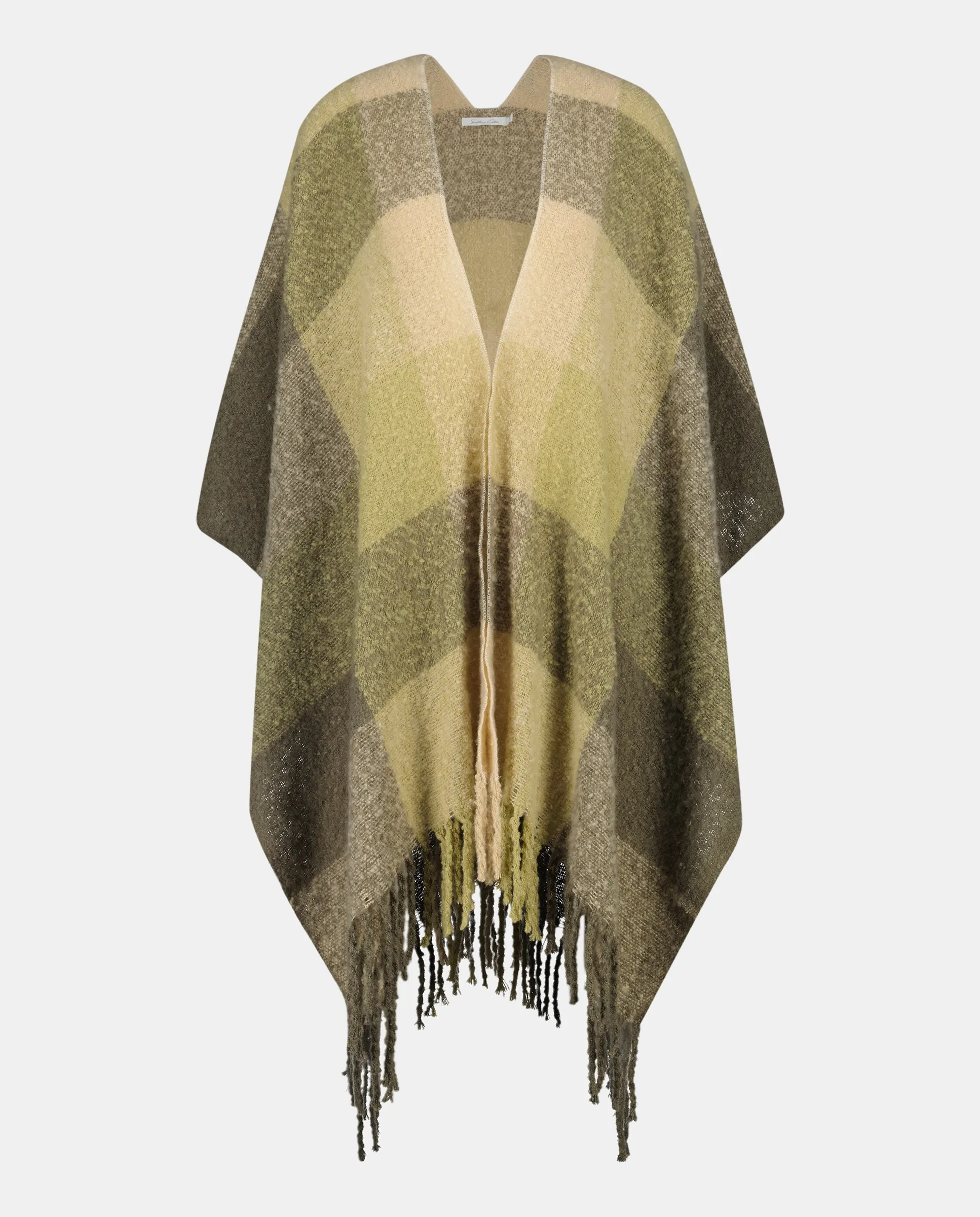 

Женский пончо из полиэстера с принтом Southern Cotton, зеленый