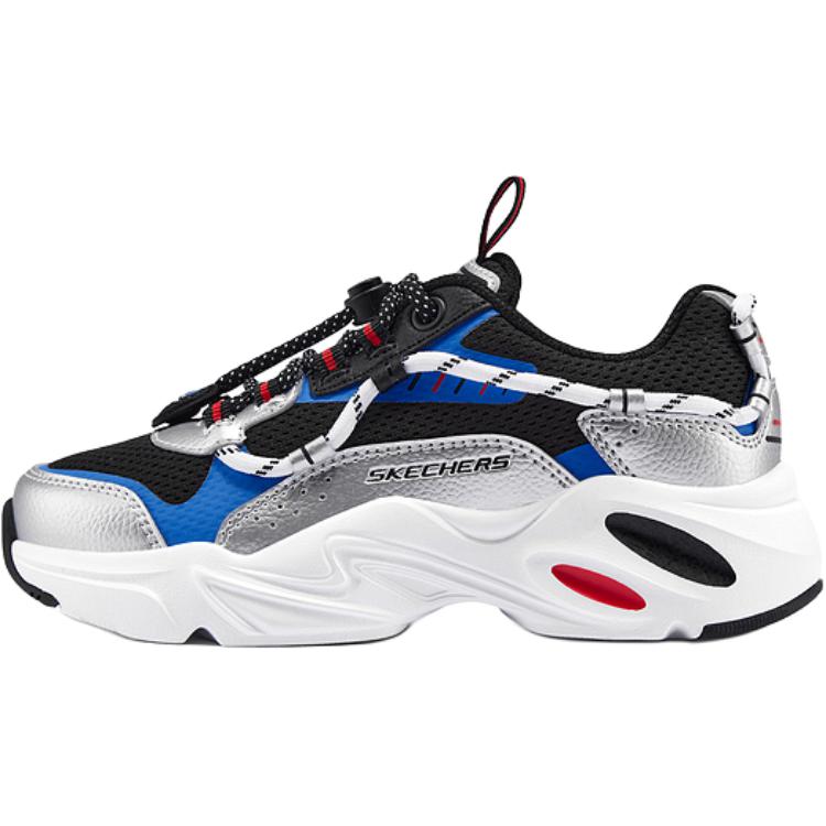 

Skechers Kids Износостойкие, легкие, амортизирующие, низкие повседневные кроссовки, черные, красные, синие, детские