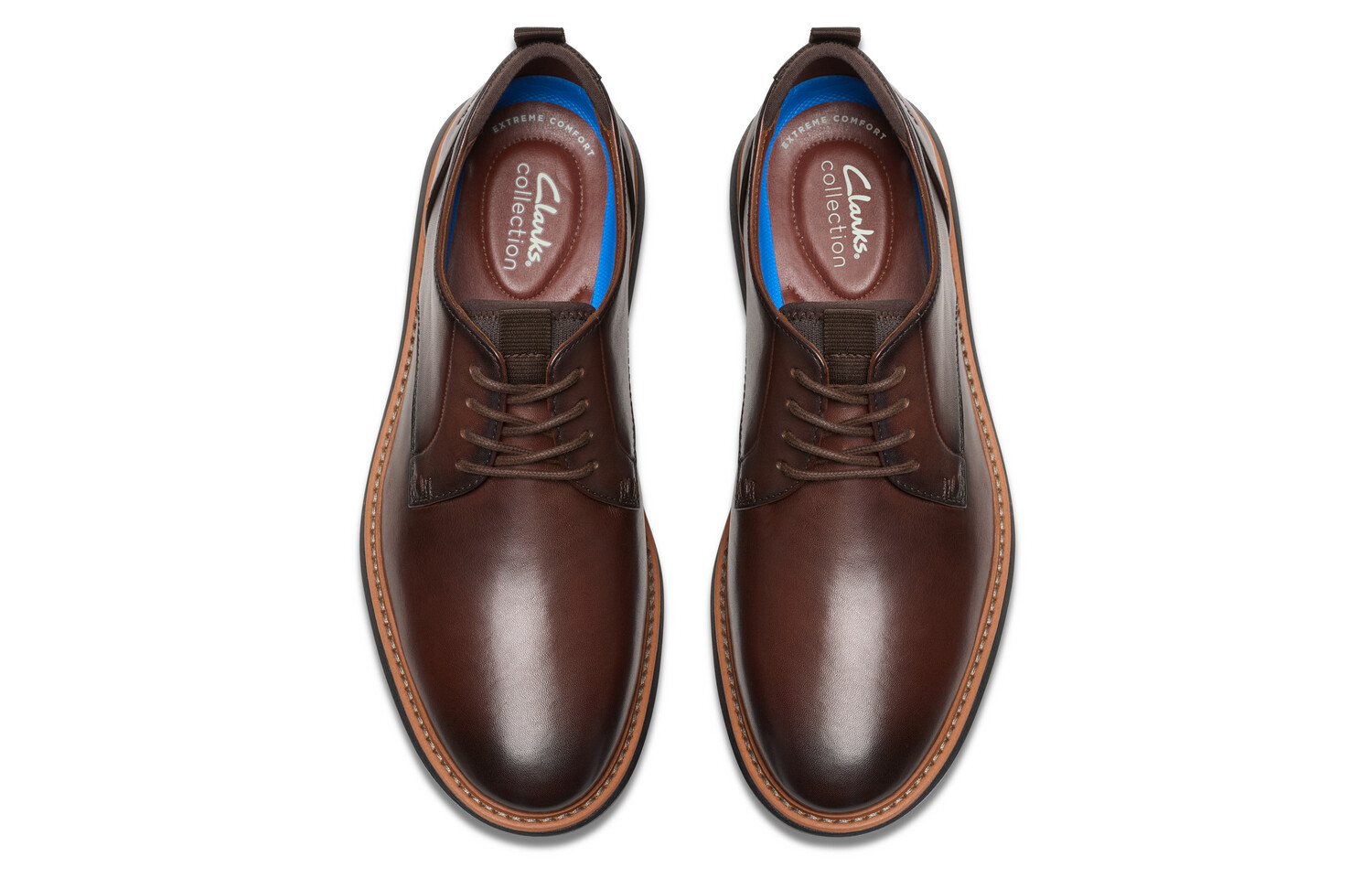Мужские повседневные мужские низкие темно-коричневые Clarks — фото 3