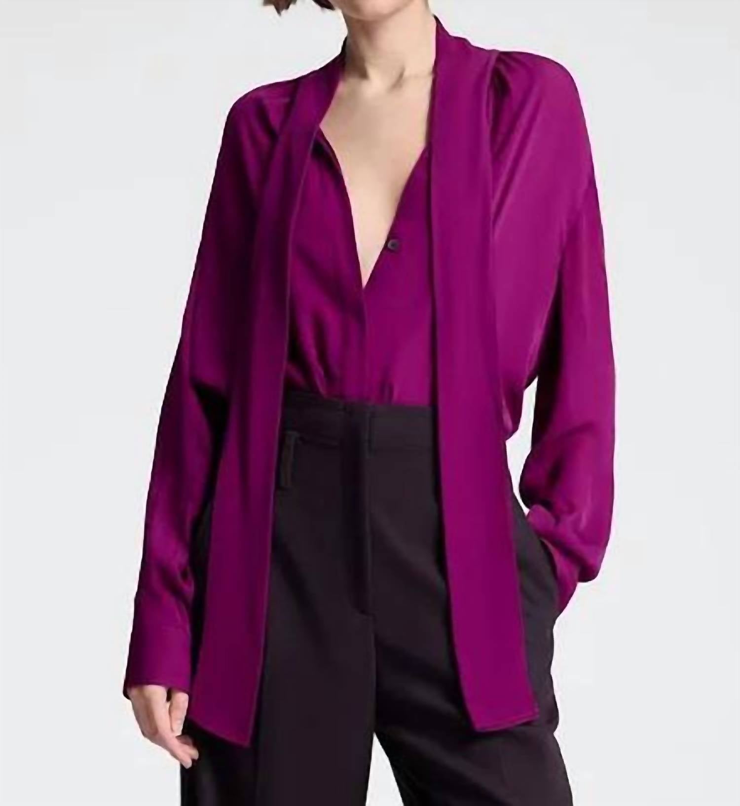 

Шелковый топ Vivi в цвете Jewel A.L.C., jewel