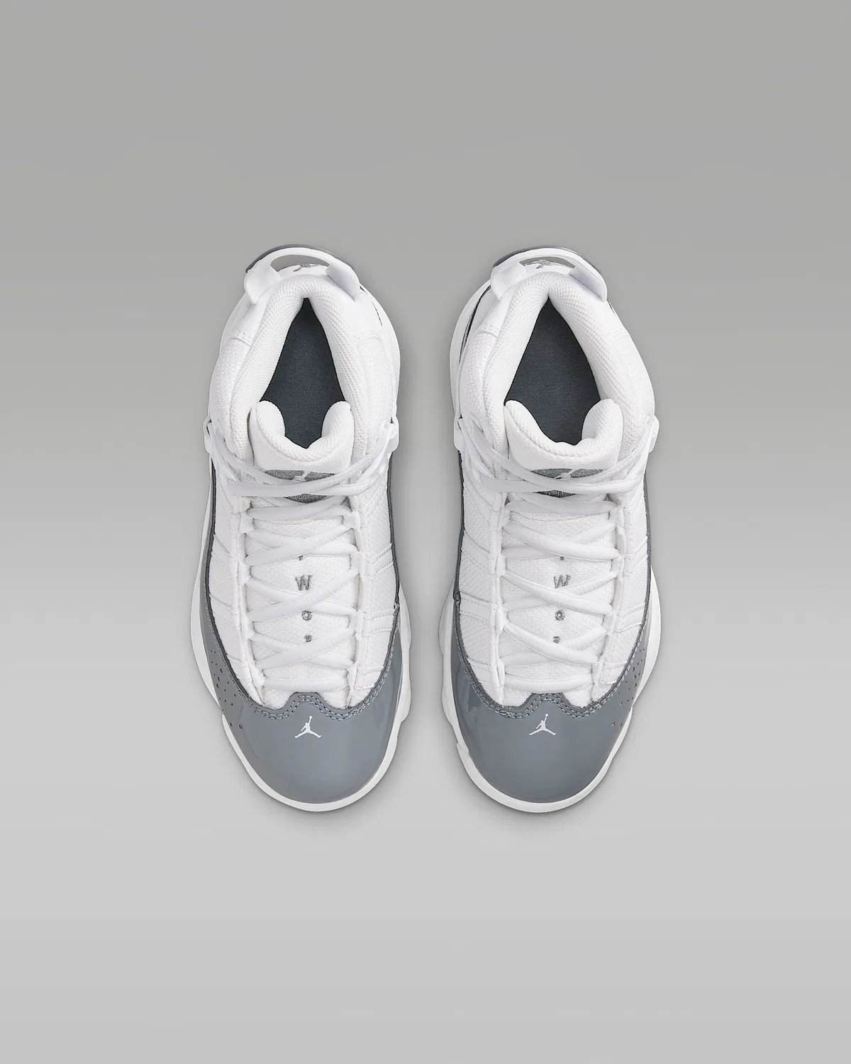Детские кроссовки Jordan 6 Rings, White/White/Cool Grey — фото 4
