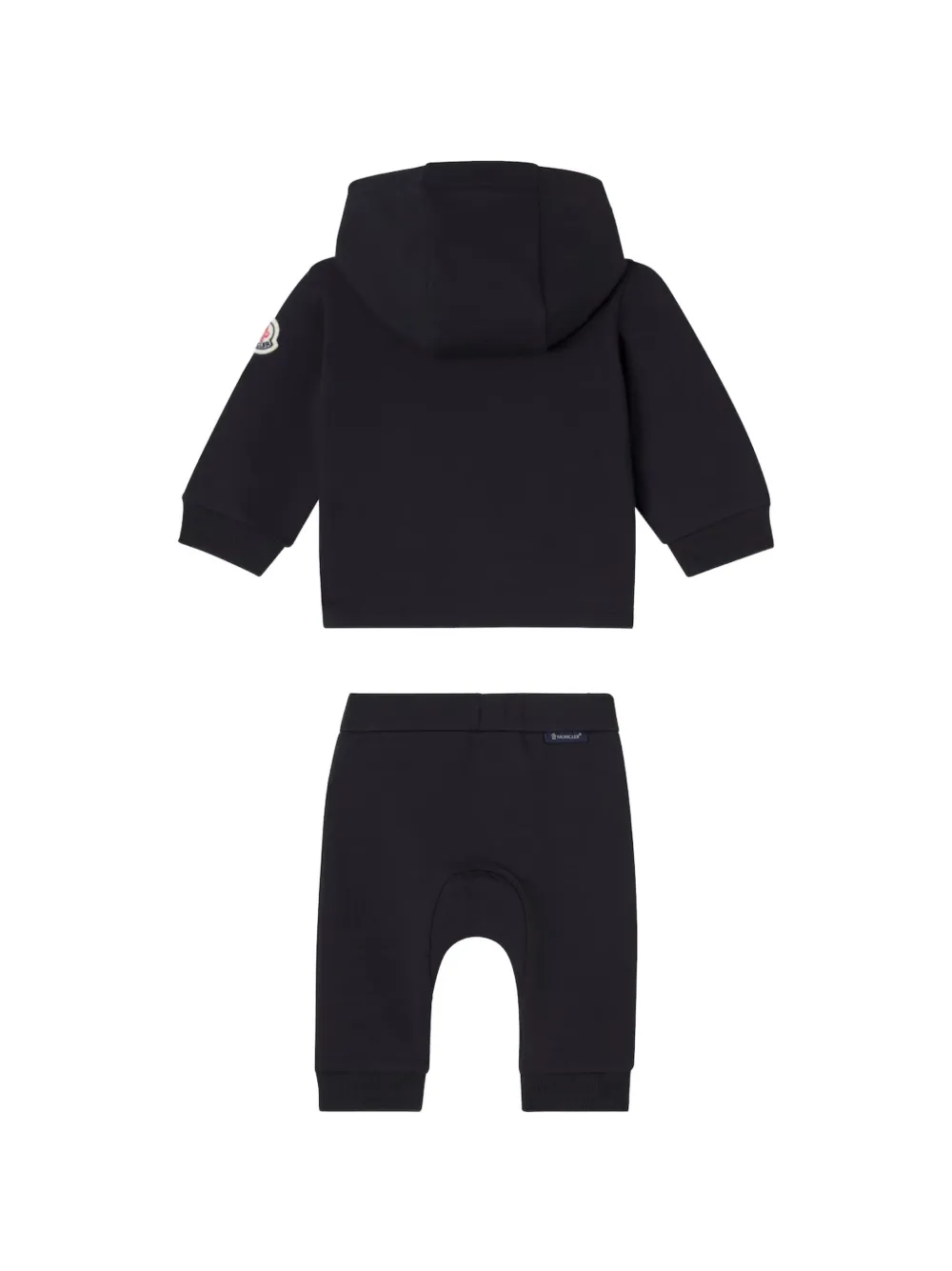 Спортивный костюм с капюшоном и логотипом Moncler Enfant, синий — фото 2