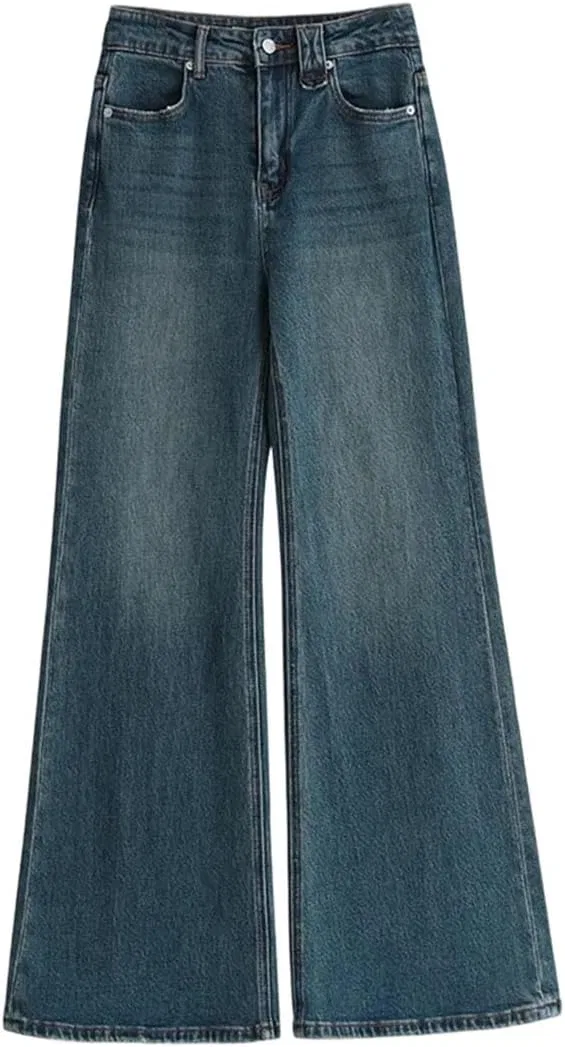 Джинсы клеш Women High Waisted Flare Jeans, синий