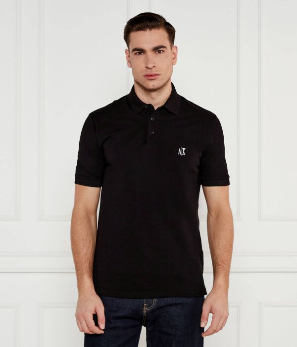 

Рубашка поло Regular fit Armani Exchange, черный