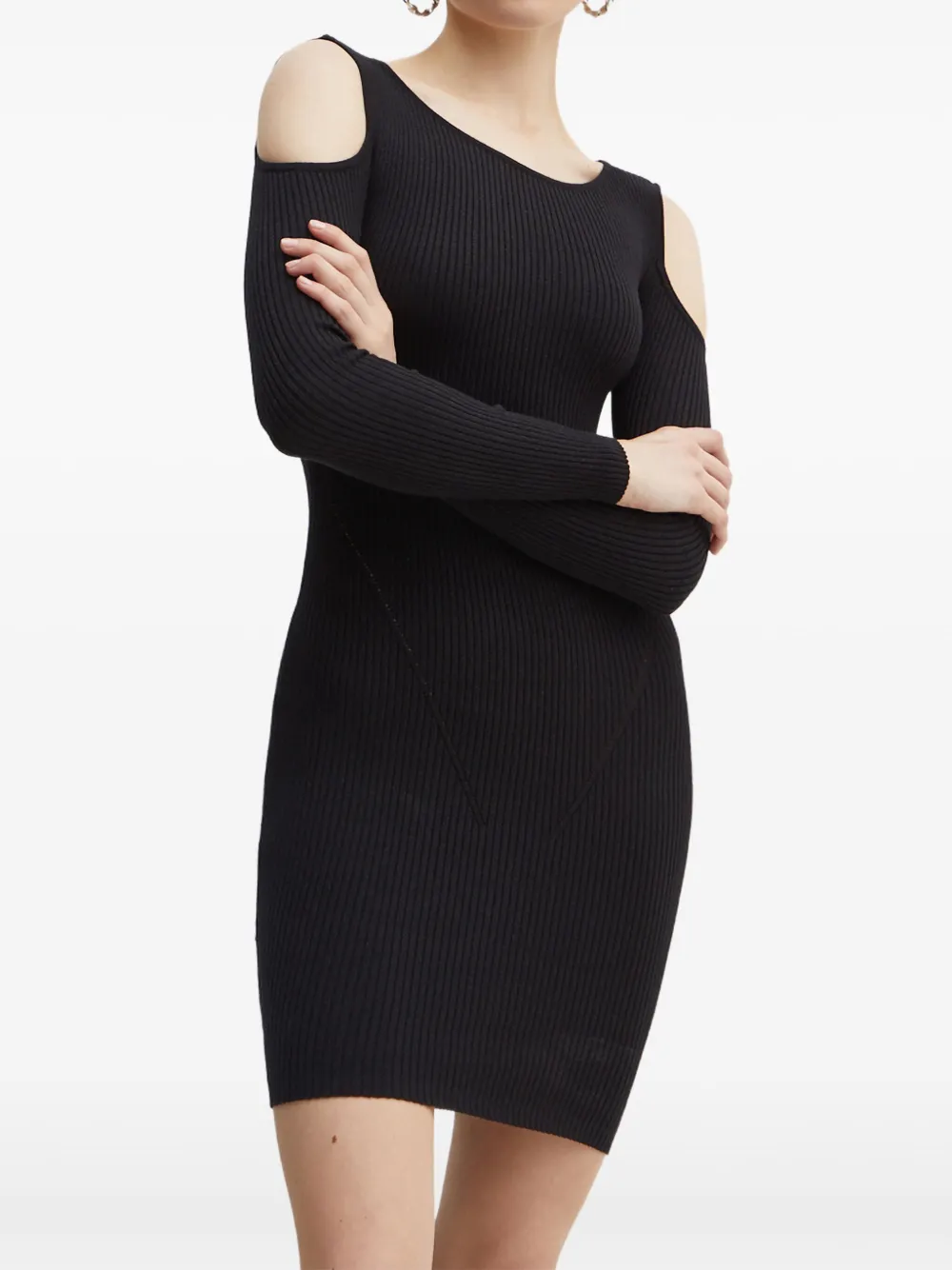 

Платье мини с открытыми плечами Guess Usa, черный