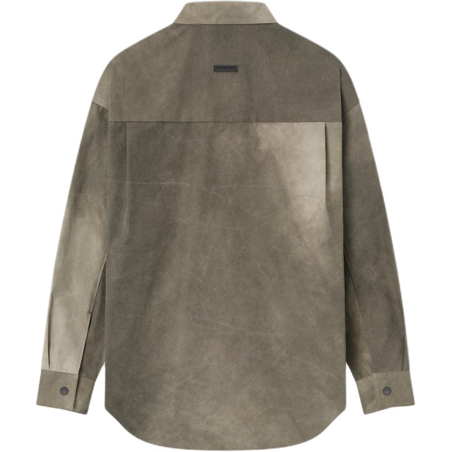 Тай-дай хлопковая рубашка Fear Of God, серый — фото 3
