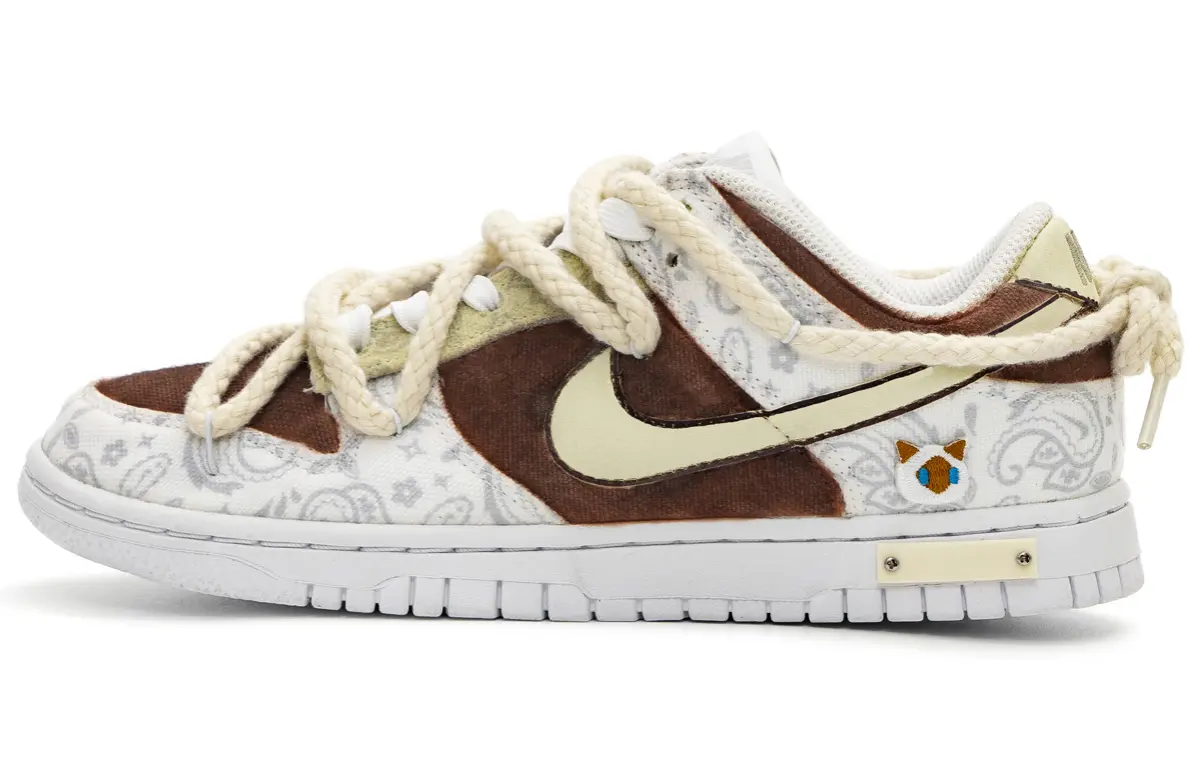 

Женские кроссовки для скейтбординга Nike Dunk Low, светло-коричневый