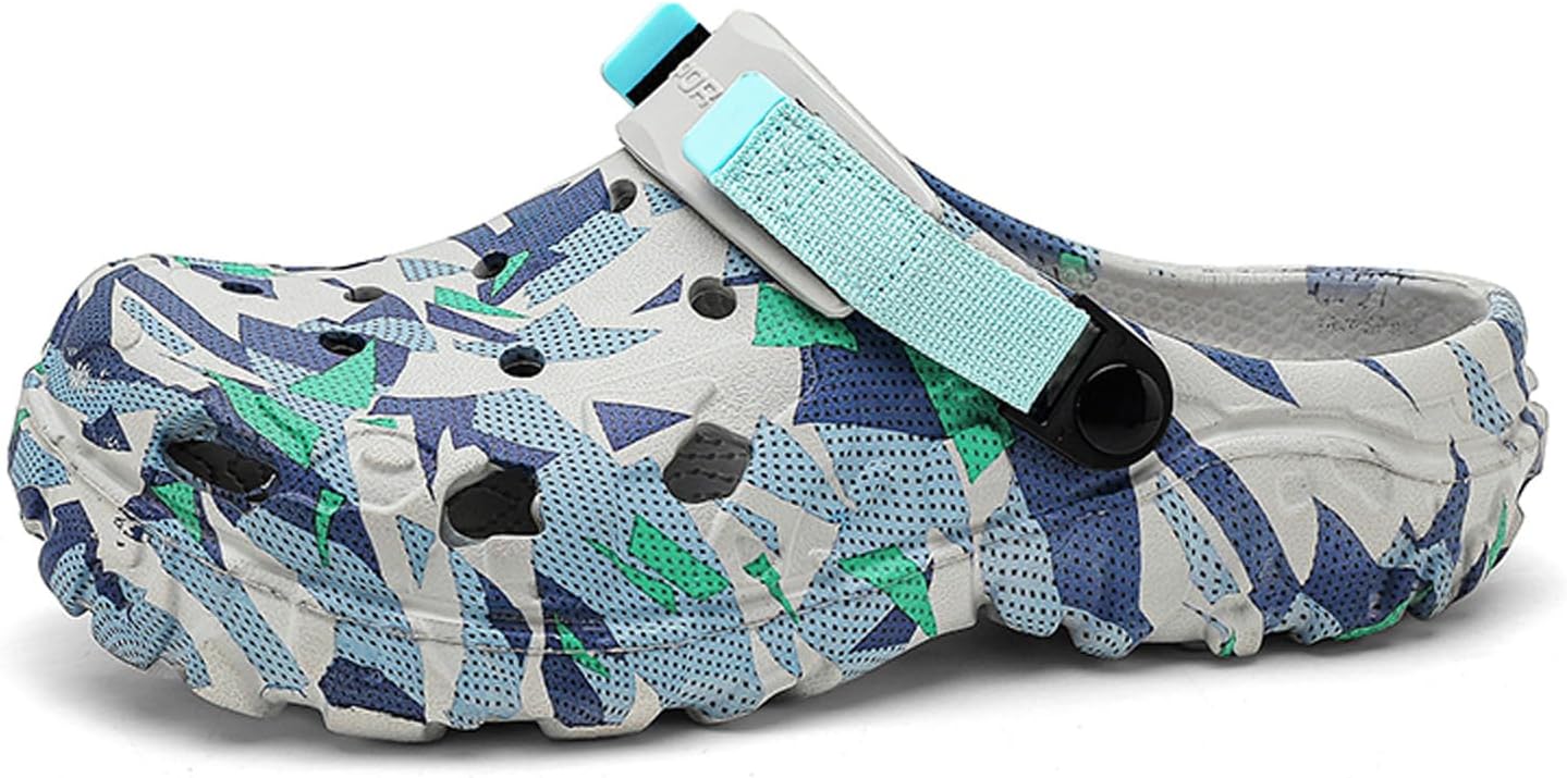 

Мужские садовые сабо: летние пляжные сандалии - нескользящие классические тапочки Fliozy, синий