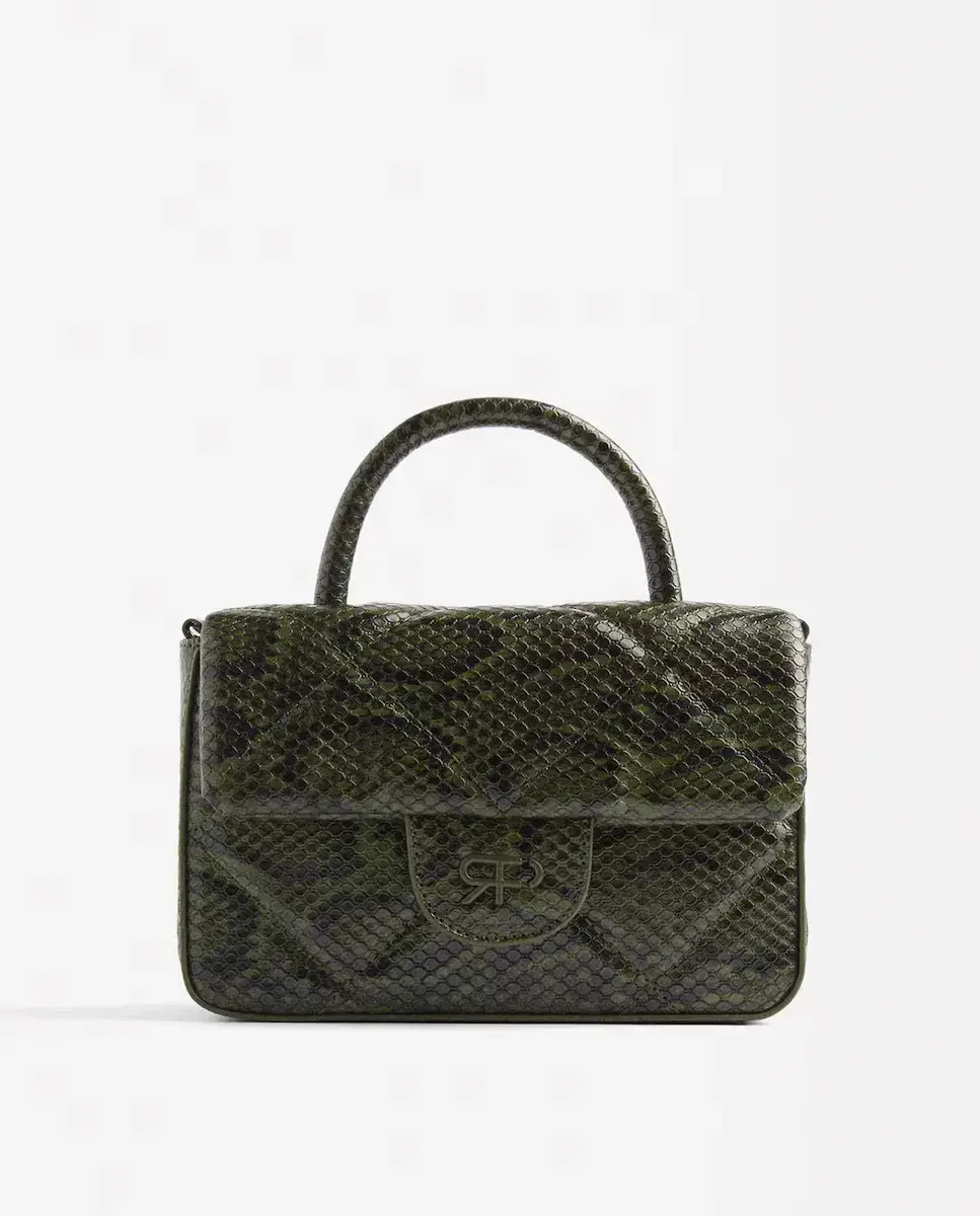 

Стеганая сумка для вечеринок, трансформируемая в сумку через плечо, с магнитной застежкой и анималистическим принтом Parfois, зеленый