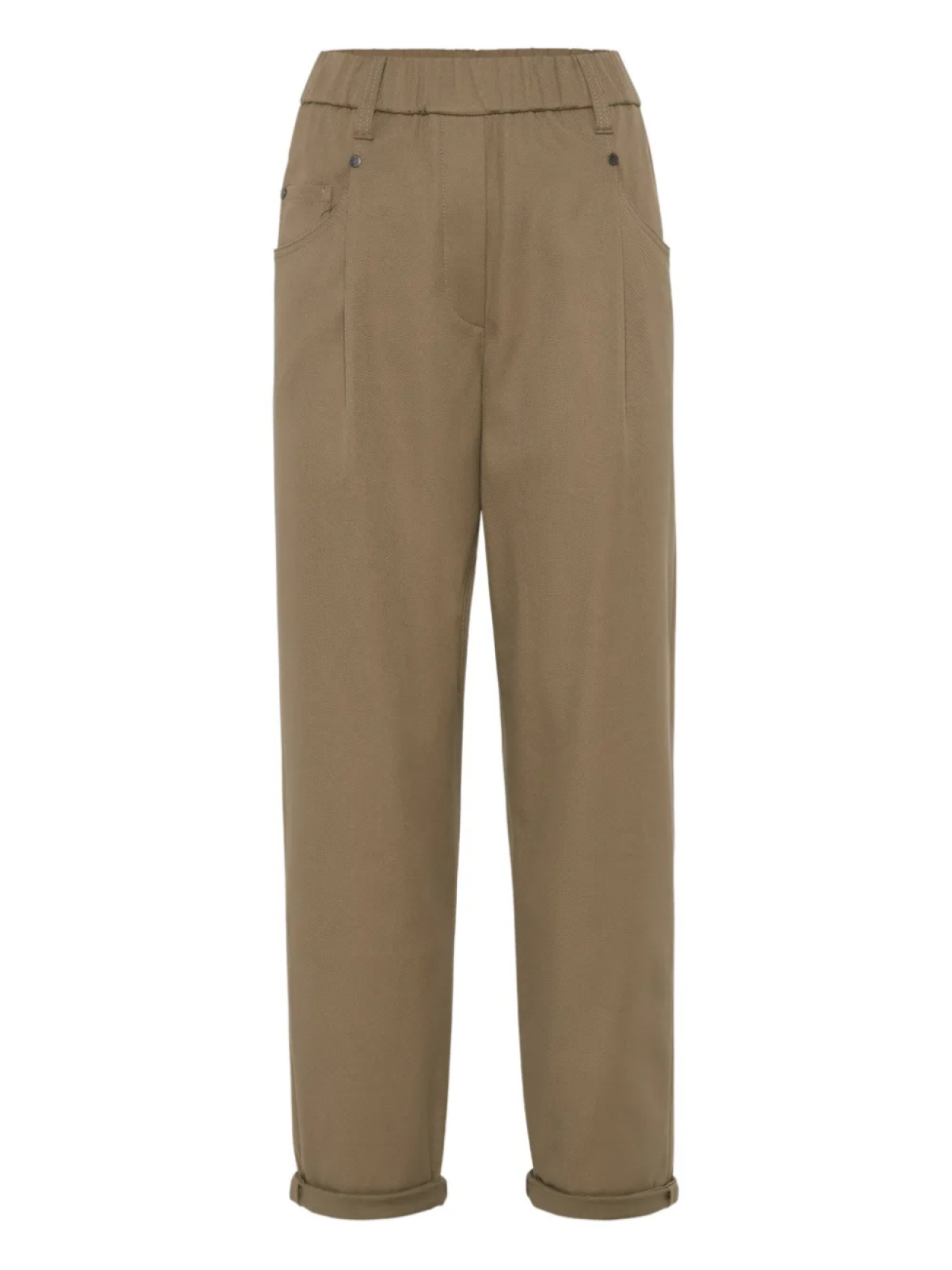 

Brunello Cucinelli брюки с завышенной талией, коричневый