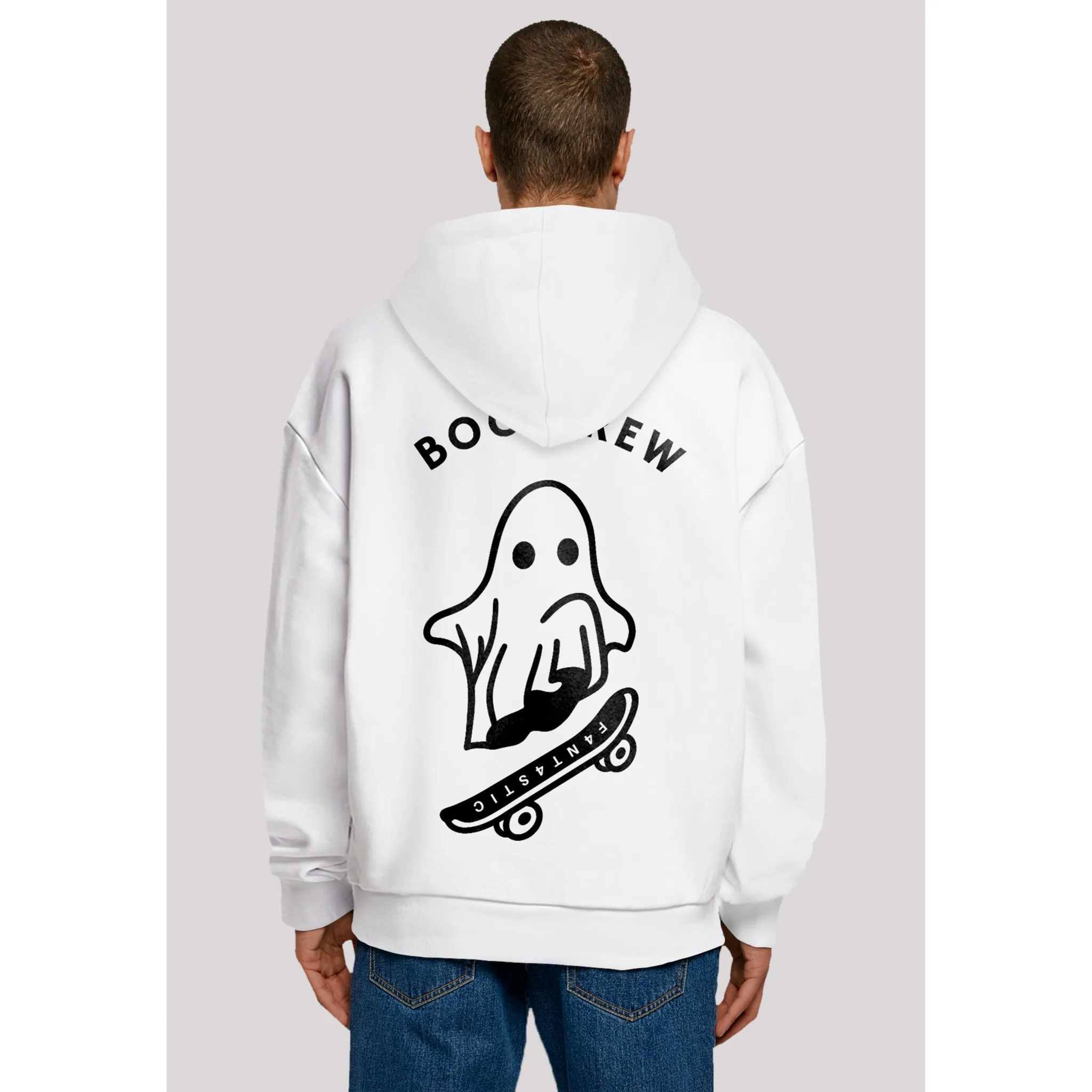 

Толстовка F4NT4STIC "Boo Crew Halloween", принт, белый