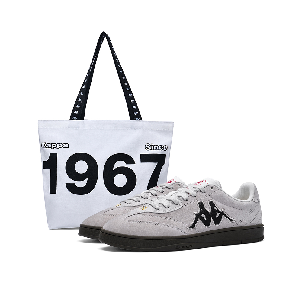 

Kappa Нескользящие и износостойкие низкие скейтбордные кроссовки Tifo, унисекс, серый и черный