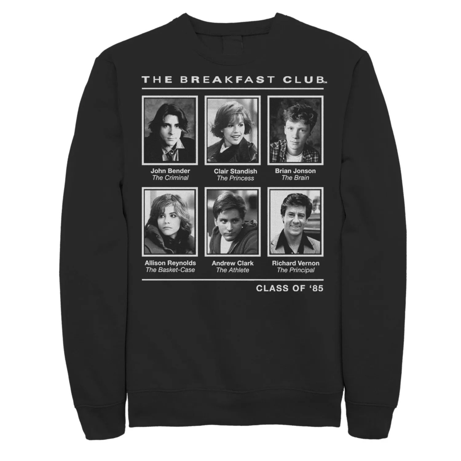 

Мужской свитшот Breakfast Club Year Book Club Photos Licensed Character