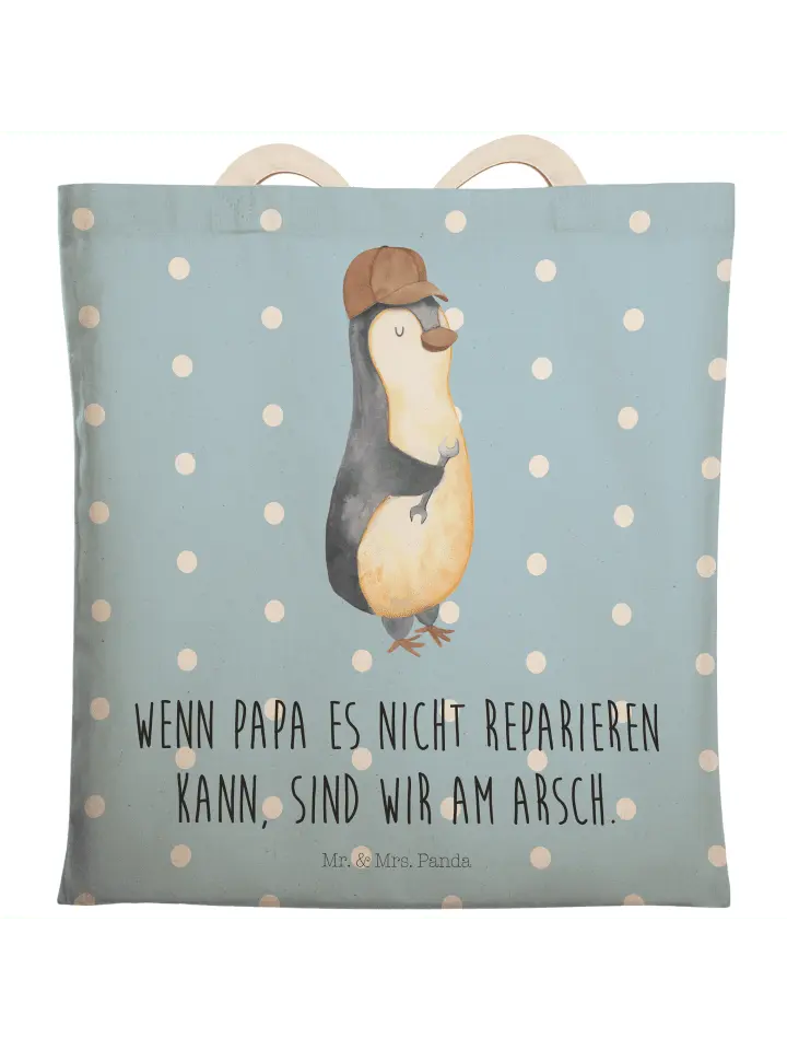 

Шоппер Mr. & Mrs. Panda, цвет blau pastell