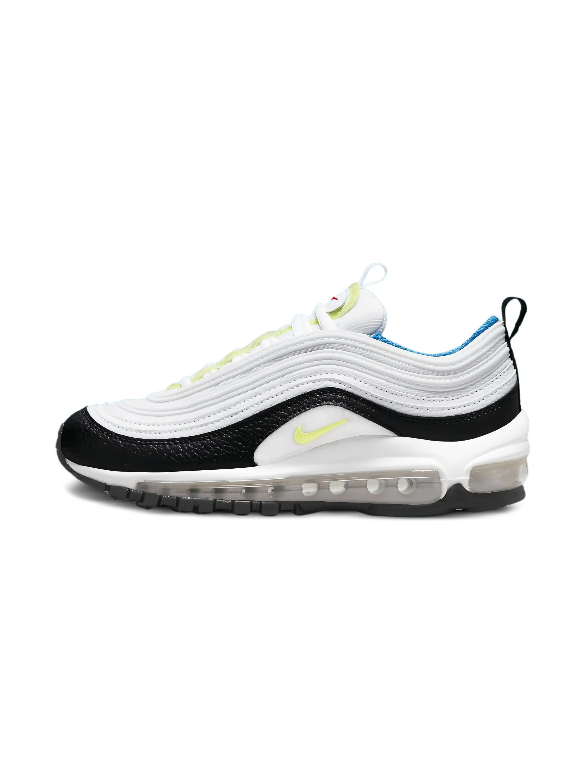 

Кроссовки Air Max 97 White/Summit White/Black/Light Lemon Twist Nike Kids, белый